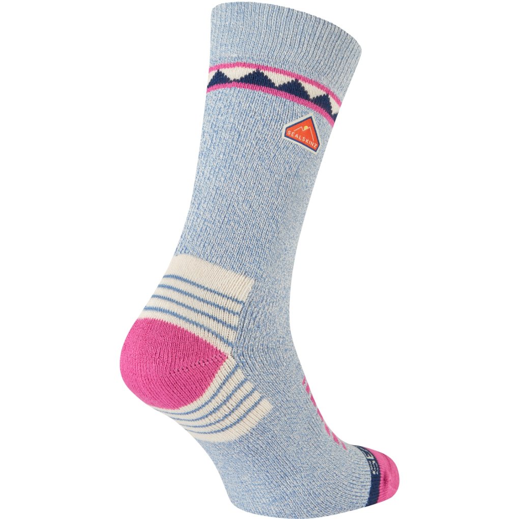 SealSkinz Kimberley Mid Length Hiking Socks - Light Blue