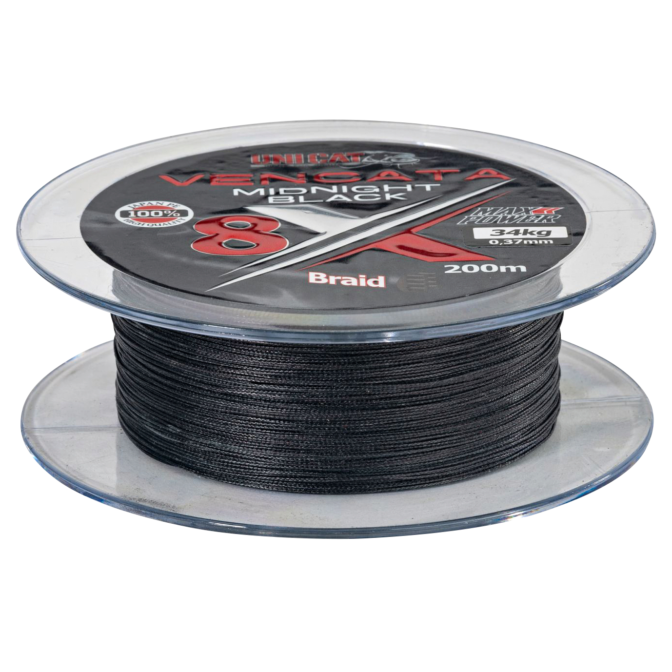 Uni Cat 8x Vencata Midnight Black (200 m)
