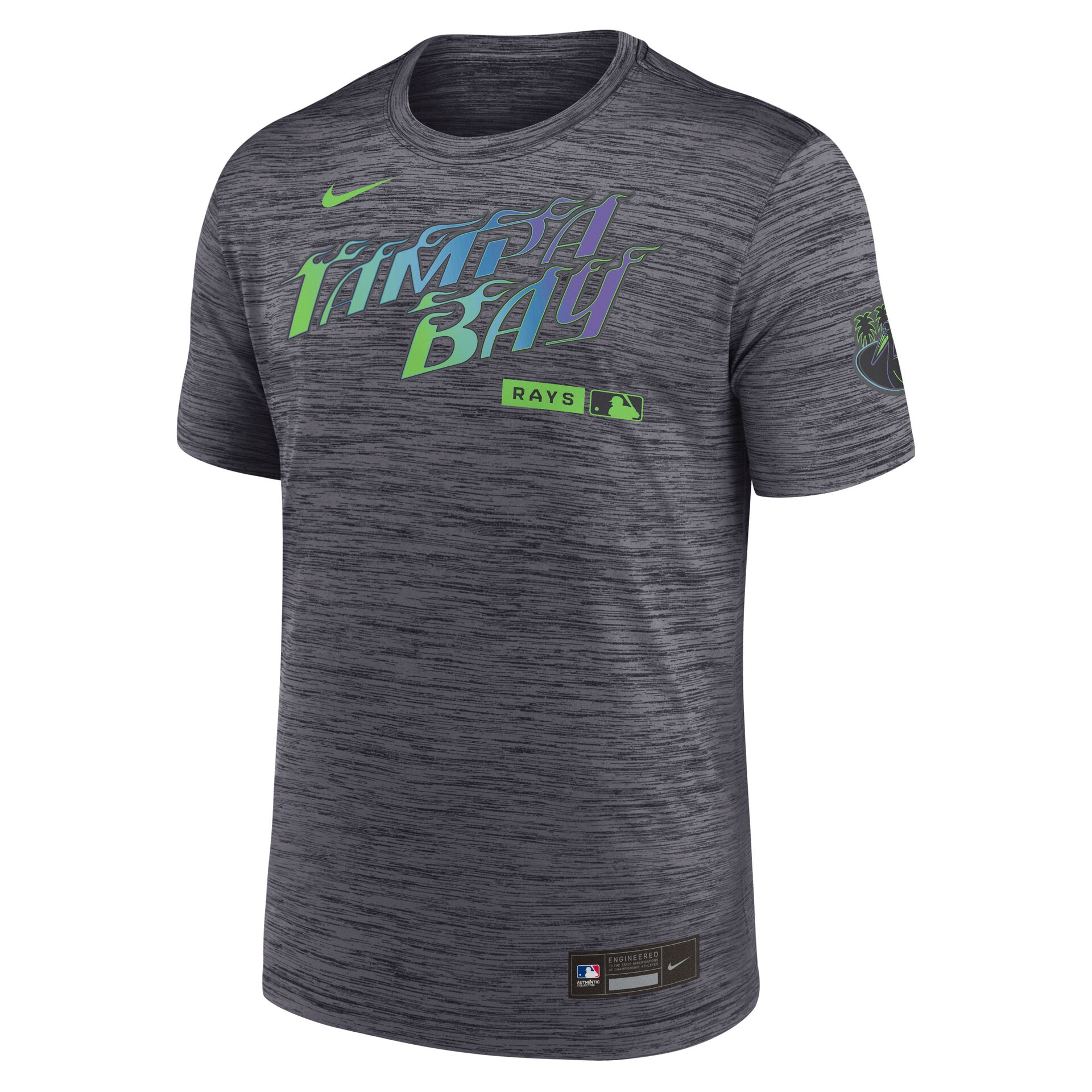 Tampa Bay Rays City Connect 2026 MLB Authentic Velocity T-Shirt Gray