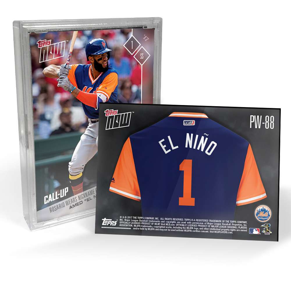 2017 Mets Players Weekend - TOPPS NOW® 5-Card Team Set - Print Run: 179 Sets