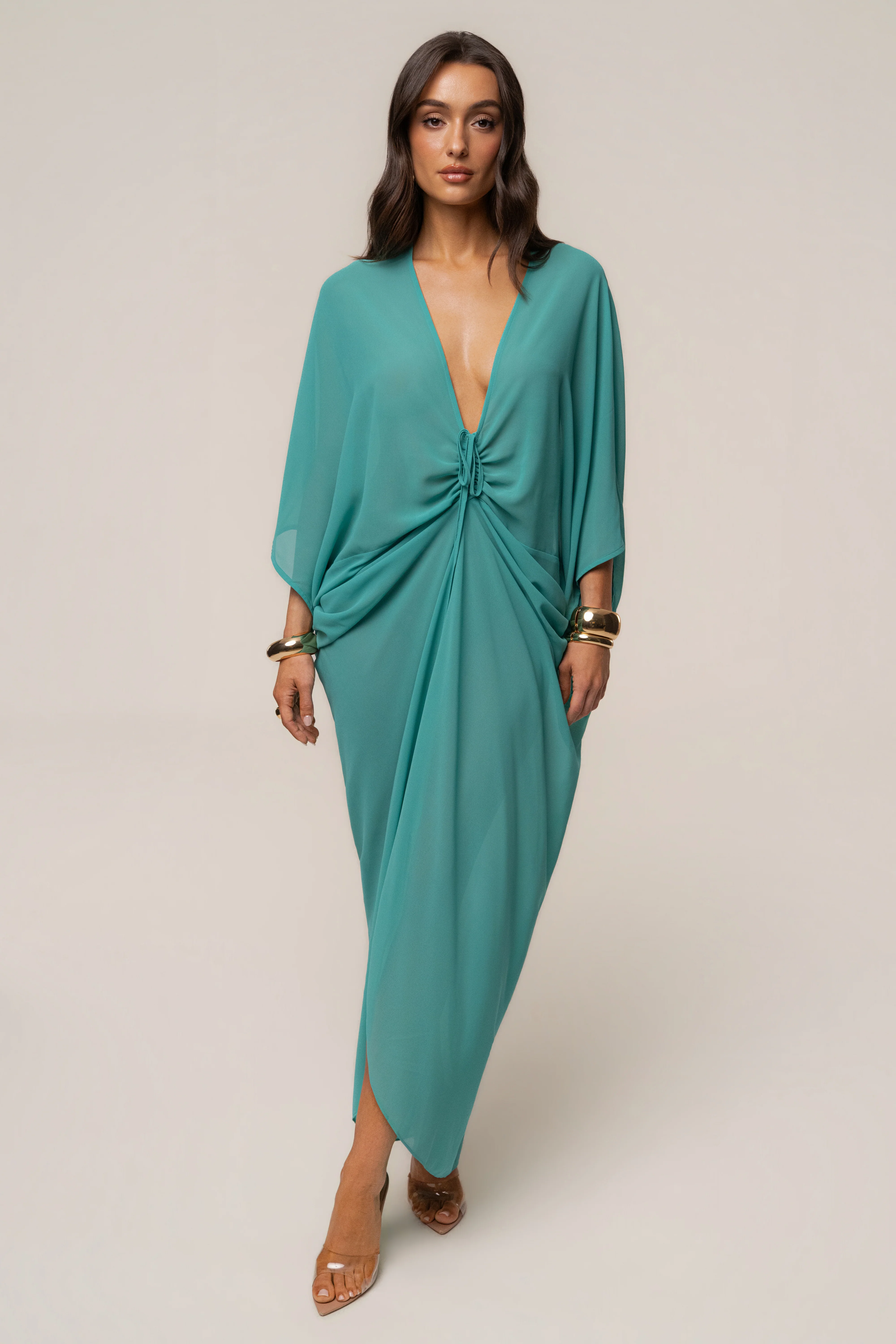 Teal Longer Days Cover Up Dress