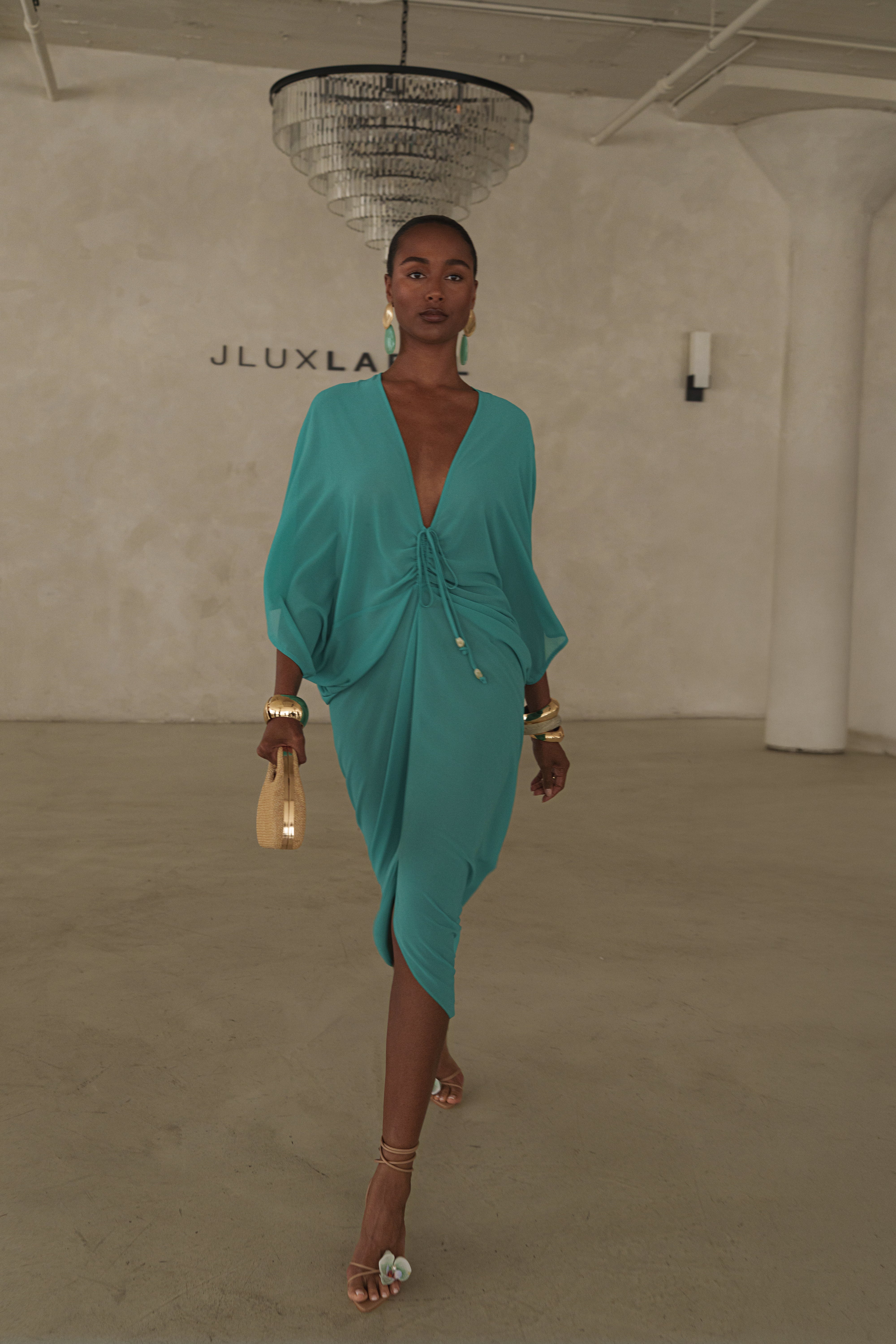 Teal Longer Days Cover Up Dress