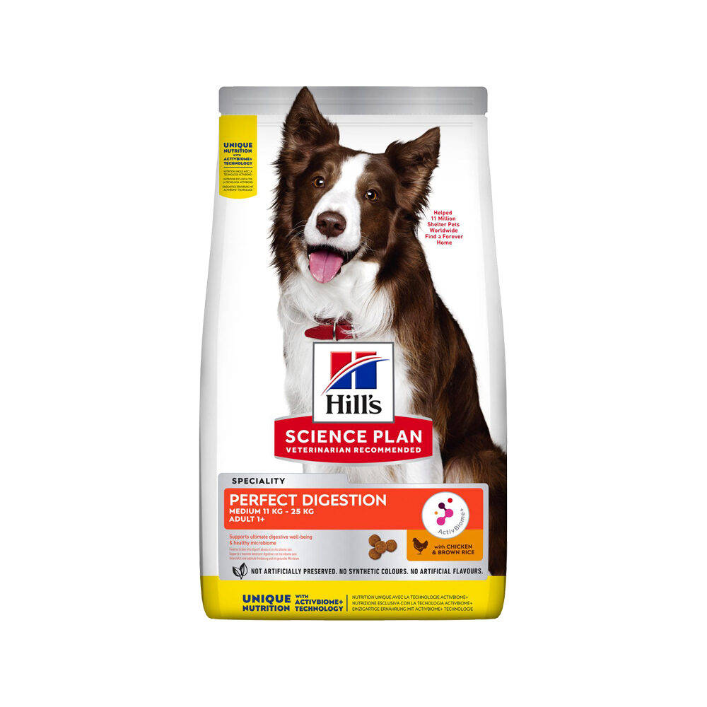 Hill's Science Plan Adult Perfect Digestion Medium Dog Food - 2.5kg