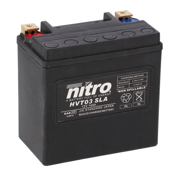 Nitro battery hvt 03 sla farm acid type maintenance free/ready to useRef: hvt 03 sla
