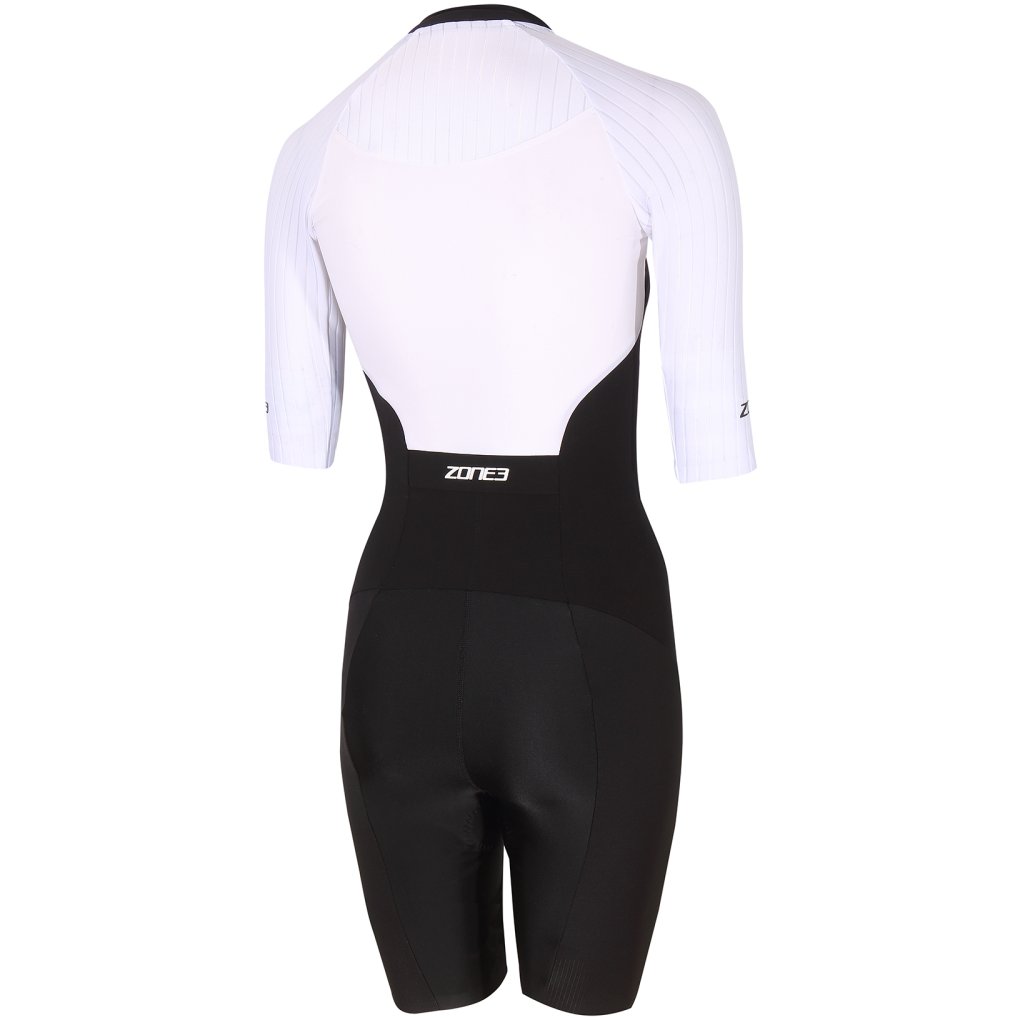 Zone3 Lava Long Distance Short Sleeve Tri Suit Women - black/white/green