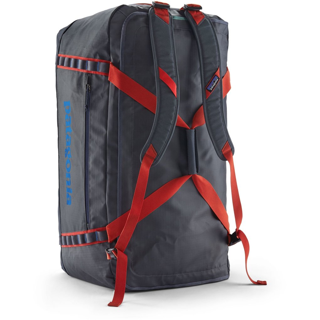 Patagonia Black Hole Duffel Bag 100L - Smolder Blue w/Amanita Red