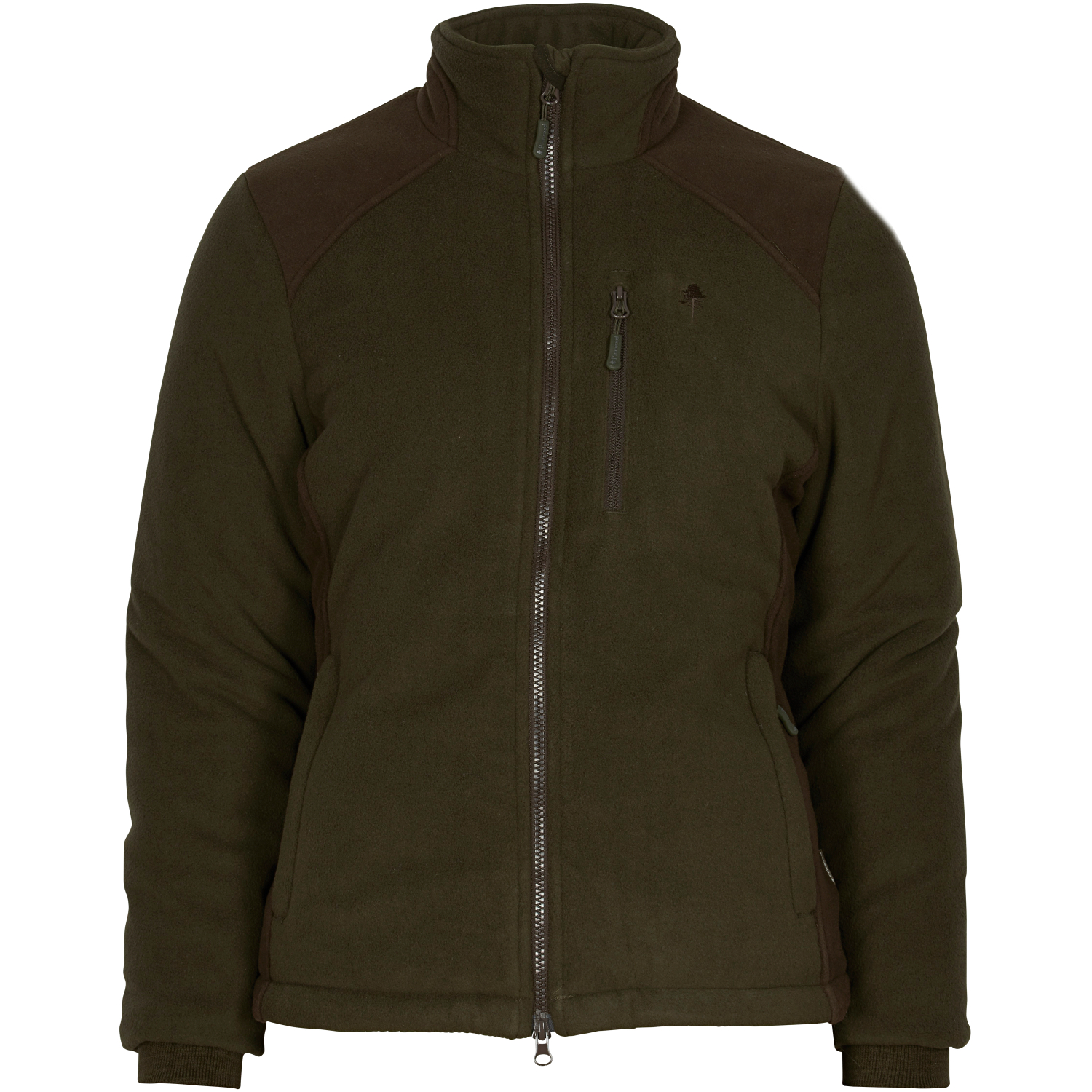 Pinewood Harriette Padded Fleece Jacket Women (Green\/Suede Brown)