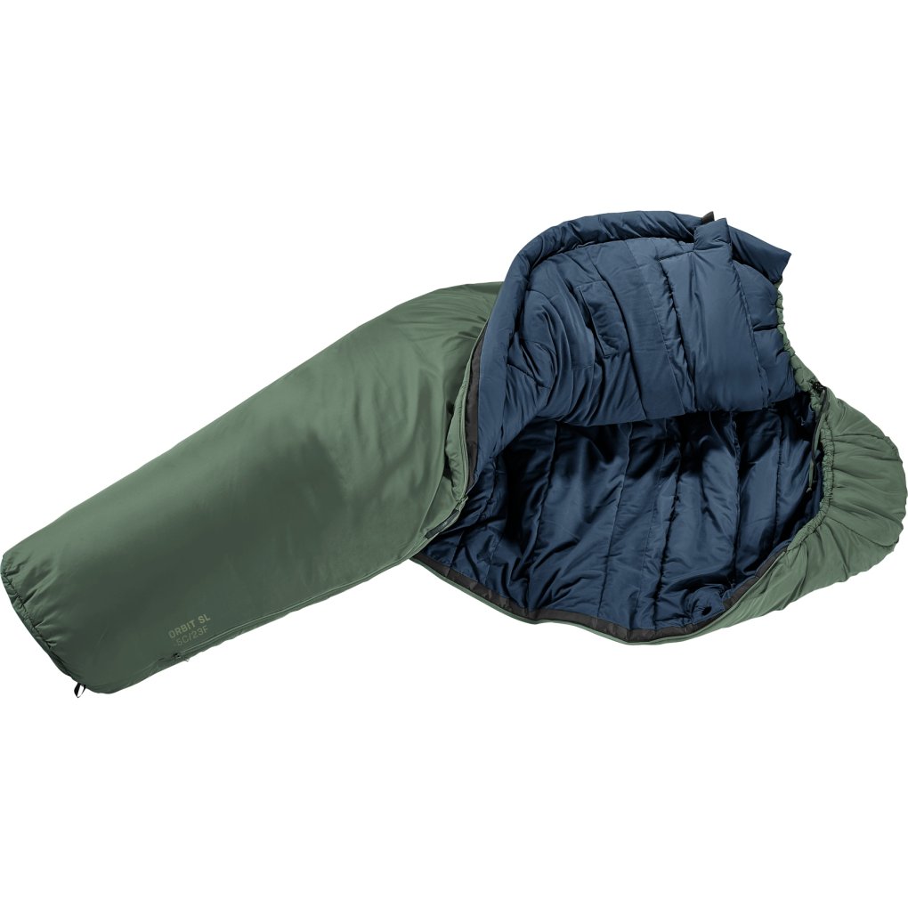 Deuter Orbit SL -5C/23F Women's Sleeping Bag - zip left - ivy-ink