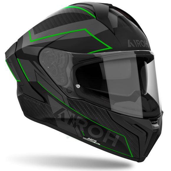Airoh MATRYX Full-Face Helmet - SENTINEL - GreenRef: Ar1443-C5178