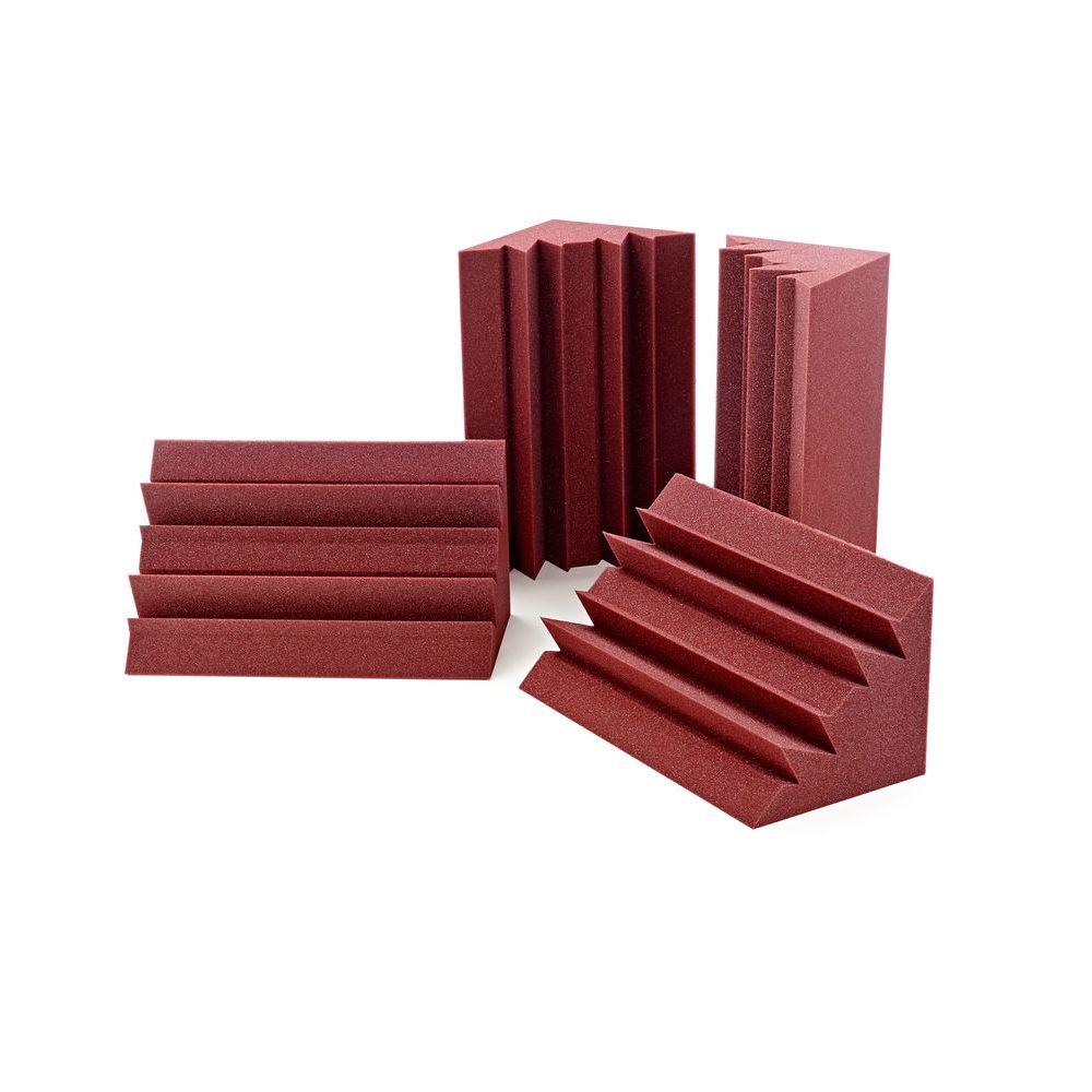 Auralex Acoustics Lenrd Bass Traps Burgundy 4 – Thomann Ireland