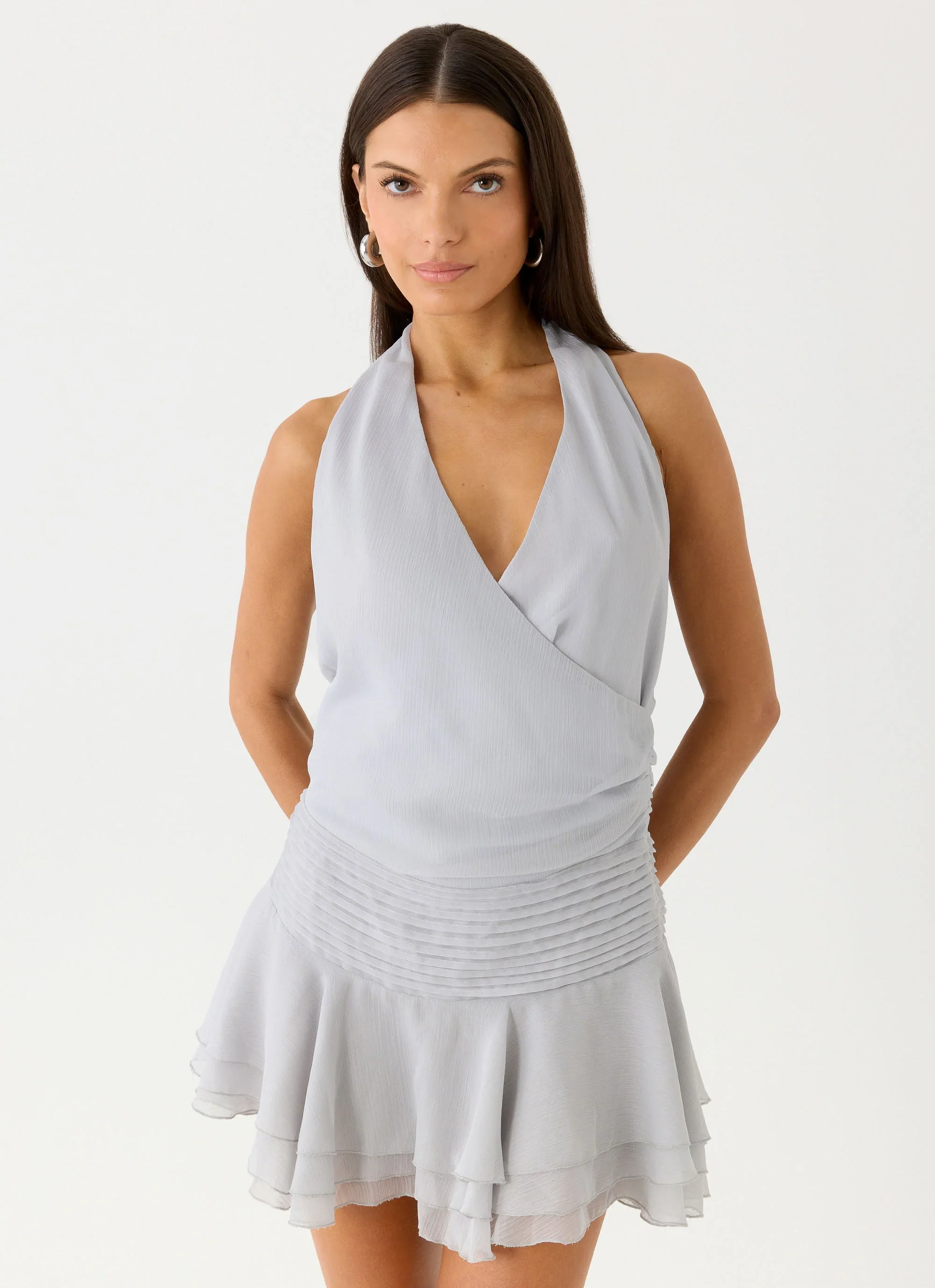 Mura Mini Dress - Misty Blue