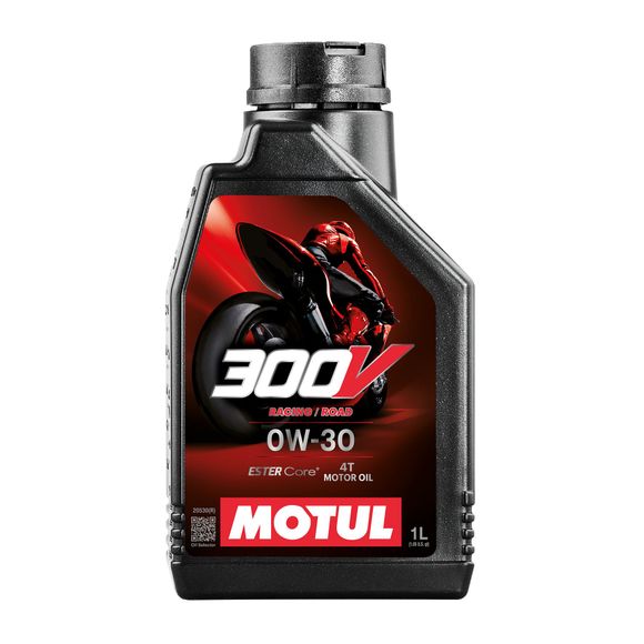 Huile moteur Motul 300V ROAD RACING 0W30 1L UniverselRef : MOT0163 / 112544