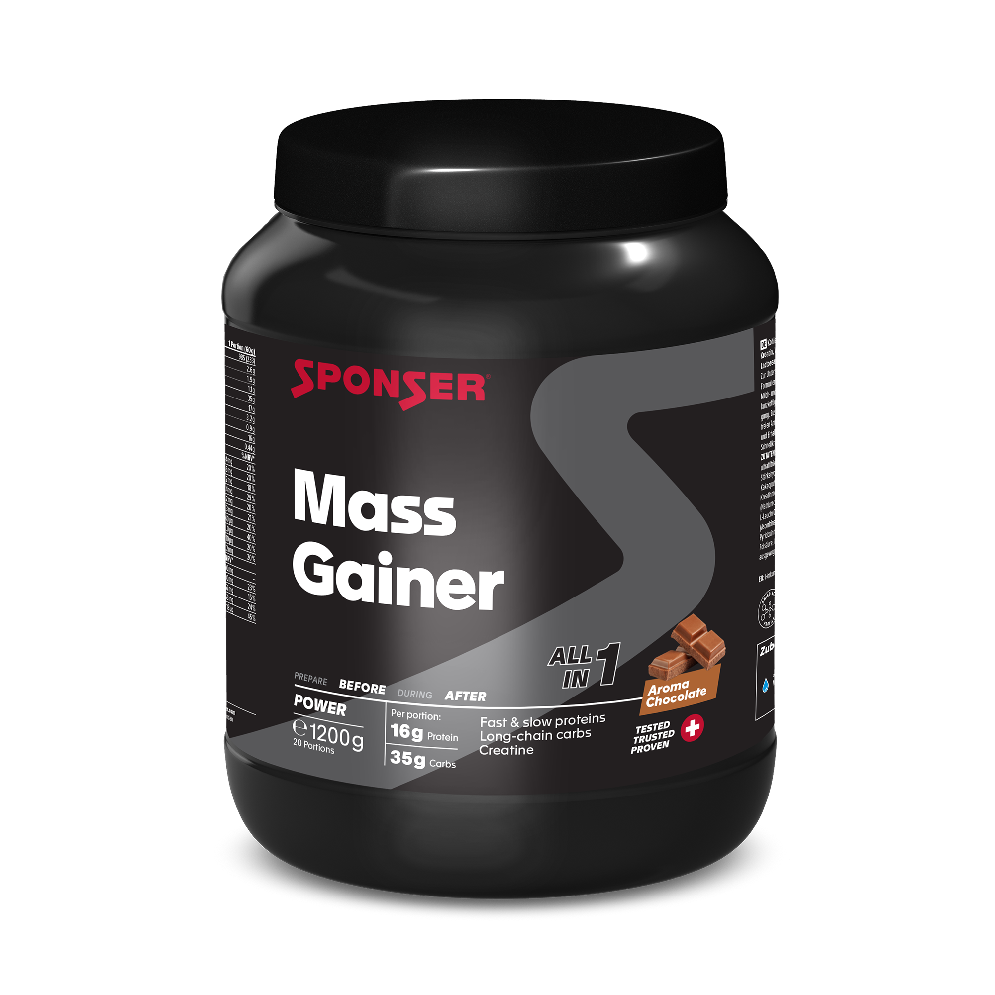 Mass Gainer: supports weight gain and muscle building