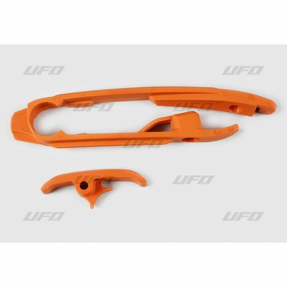 Ufo swingarm slider with orange lower chain sliderRef: Uf00014A / 1066255