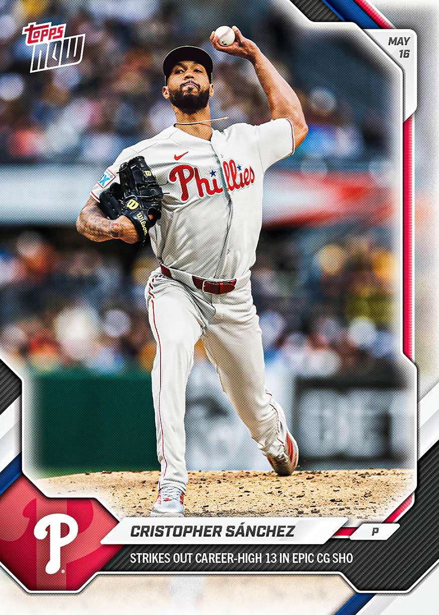 Cristopher Sánchez - 2026 MLB Topps NOW® - Card 209 - PR: 991