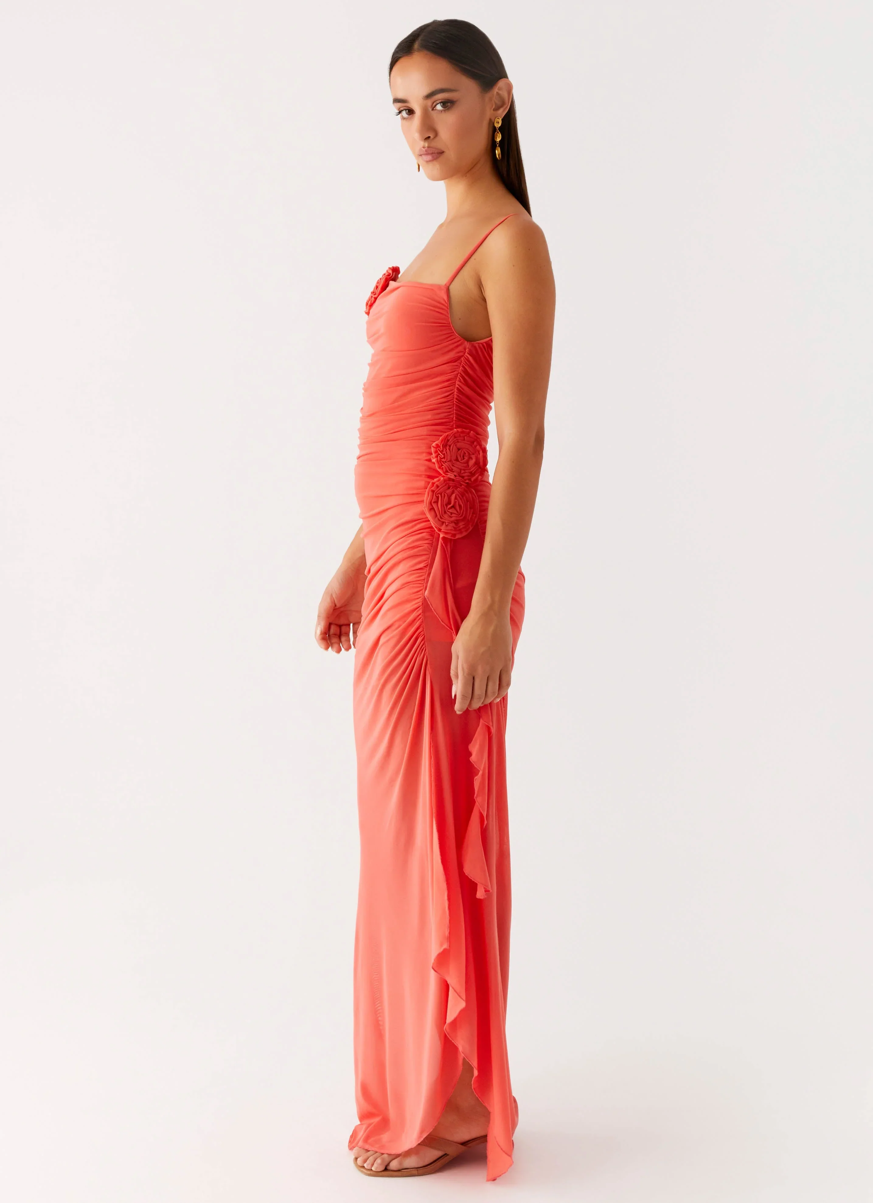 Louana Maxi Dress - Coral