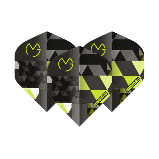 Winmau Prism Delta MvG Logo Green No2 Standard Flights