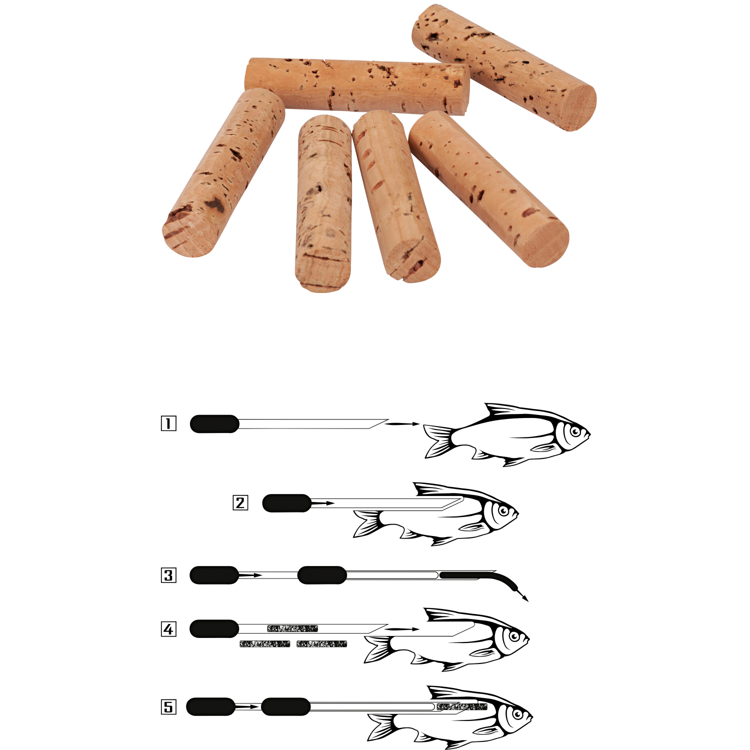 Black Cat Kork-Sticks