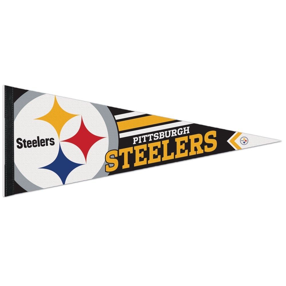 Pittsburgh Steelers Big Logo Premium Football NFL Pennant