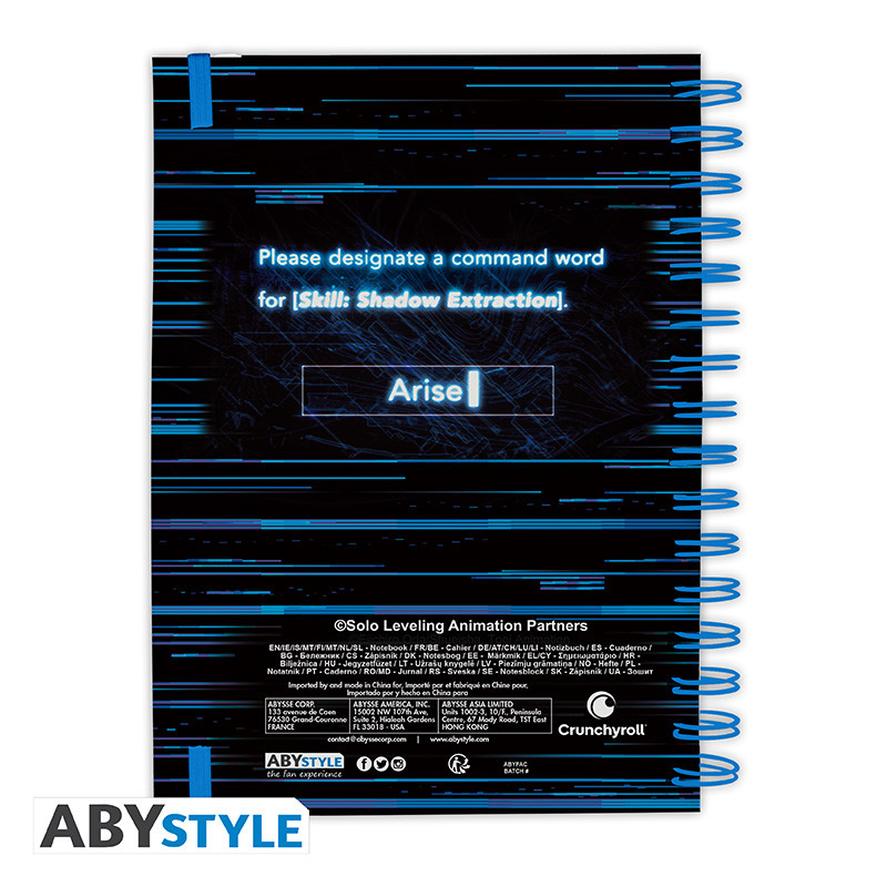 SOLO LEVELING Notebook A5 Jinwoo Arise