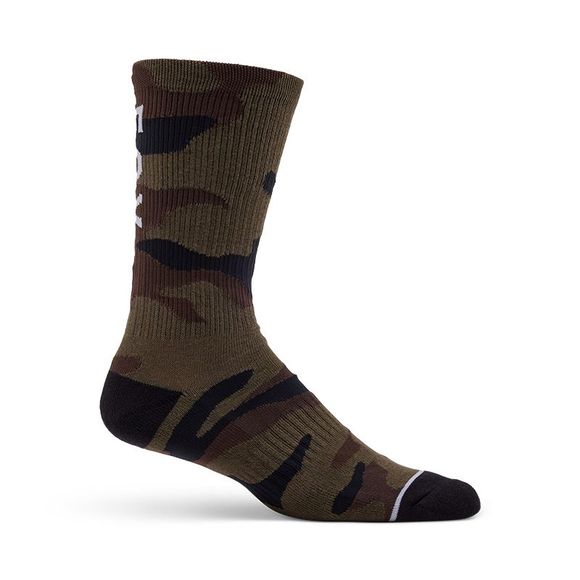 Fox Fox Camo Crew Socks - Green / BlackRef: FX4849