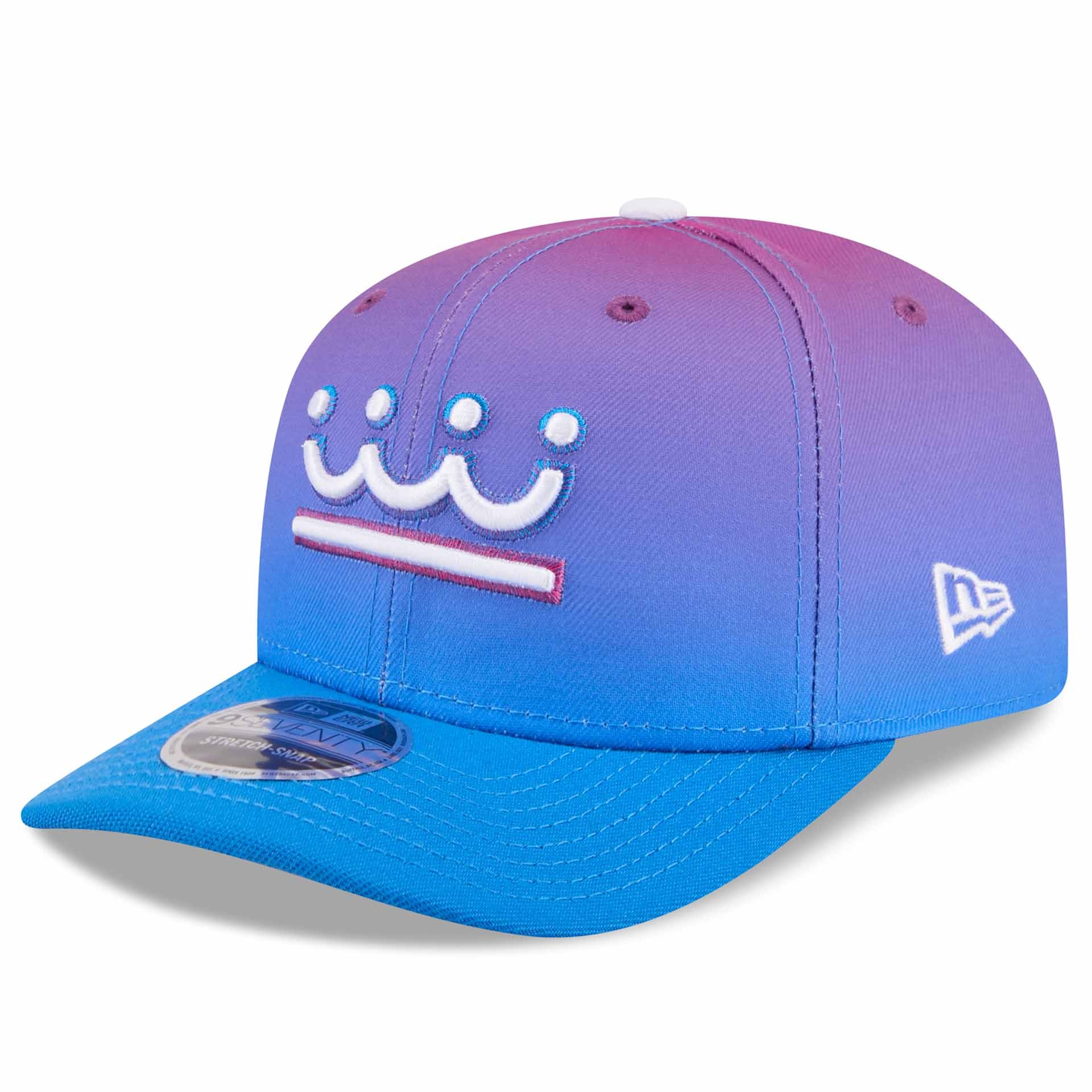 Kansas City Royals MLB City Connect Stretch-Snap 9SEVENTY Cap Purple