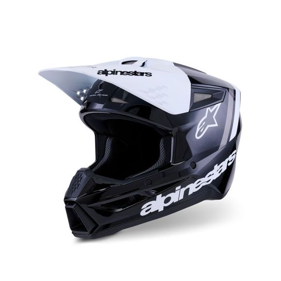 Casque cross Alpinestars S-M3 RADIUM 2025 - Noir / BlancRef : AP3961