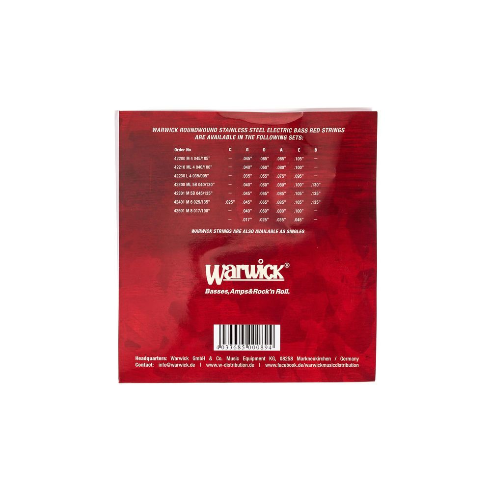 Warwick 42200M Red Label – Thomann Ireland