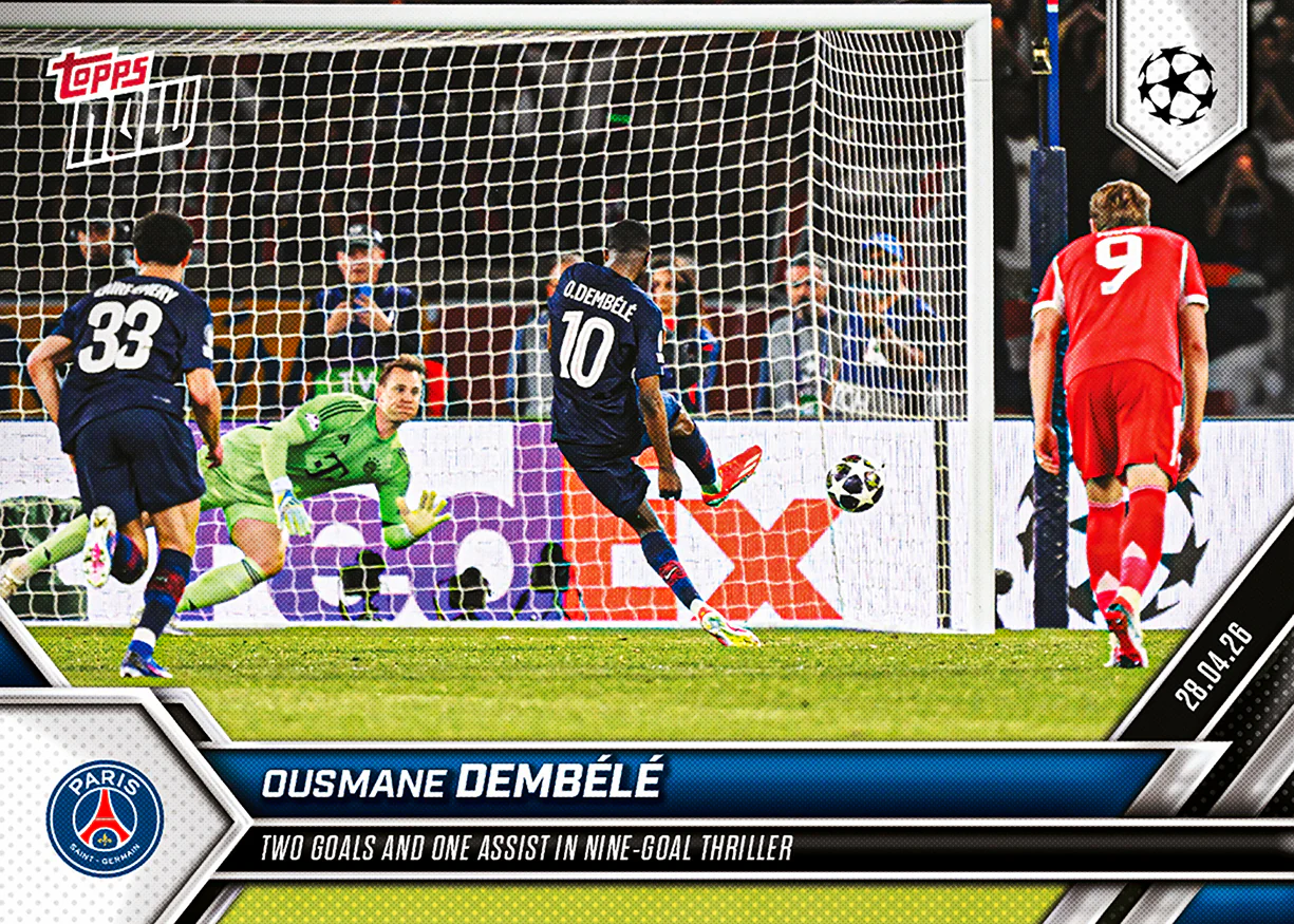 Ousmane Dembélé - 2025-26 UCL Topps NOW® - Card 129 - PR: 424