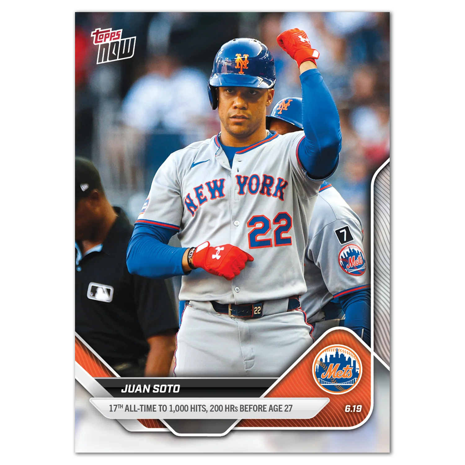 Juan Soto - 2025 MLB Topps NOW® - Card 321