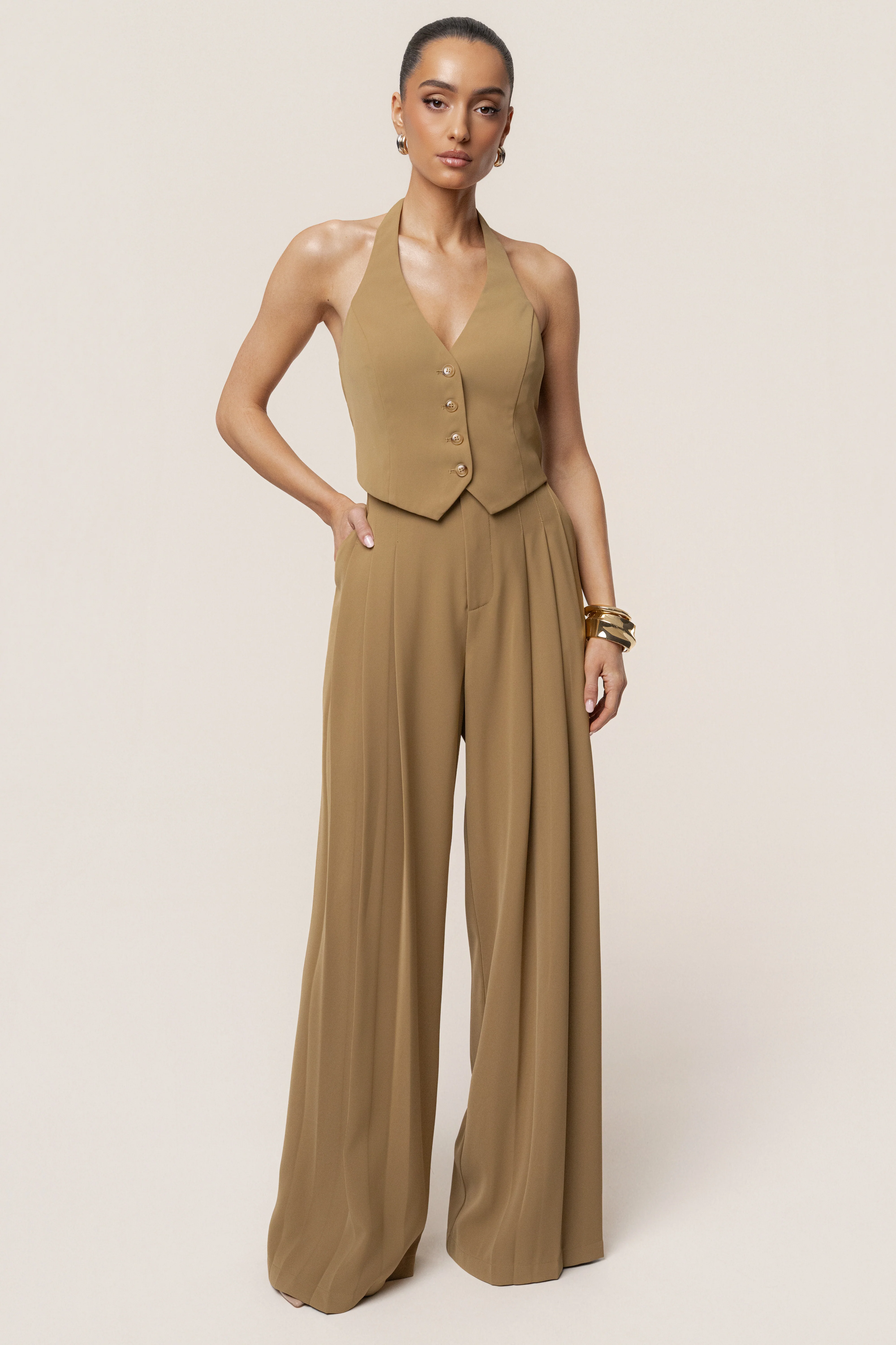 Olive Signature Elegance Vest