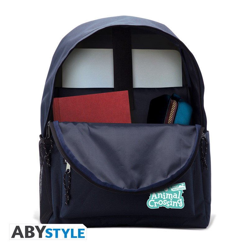 ANIMAL CROSSING Blue Backpack Leaf Logo