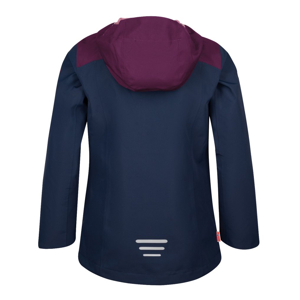 Trollkids Bergen Jacket Girls - Navy/Plum/Mauve
