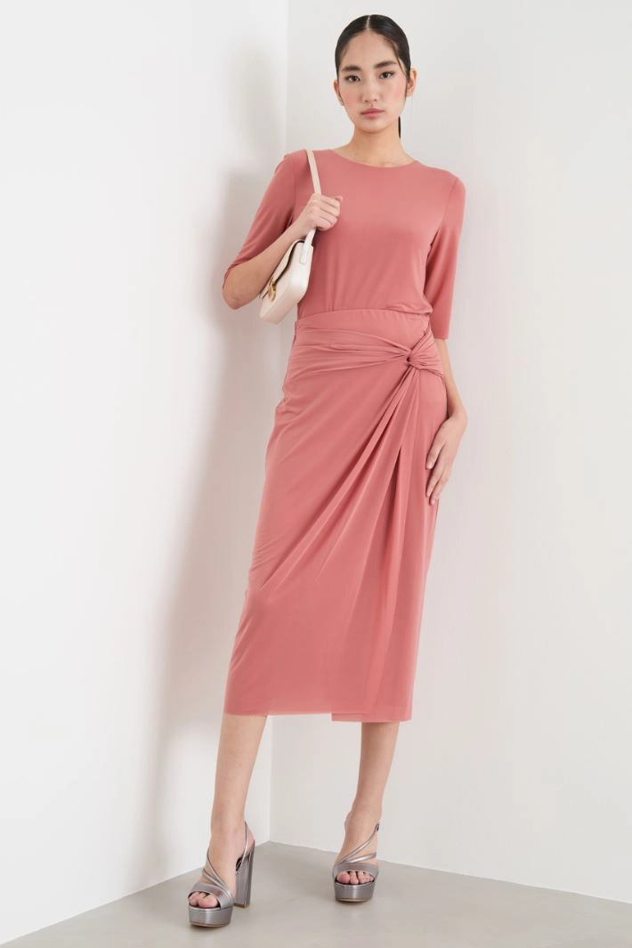 Fluid jersey T-shirt - PINK