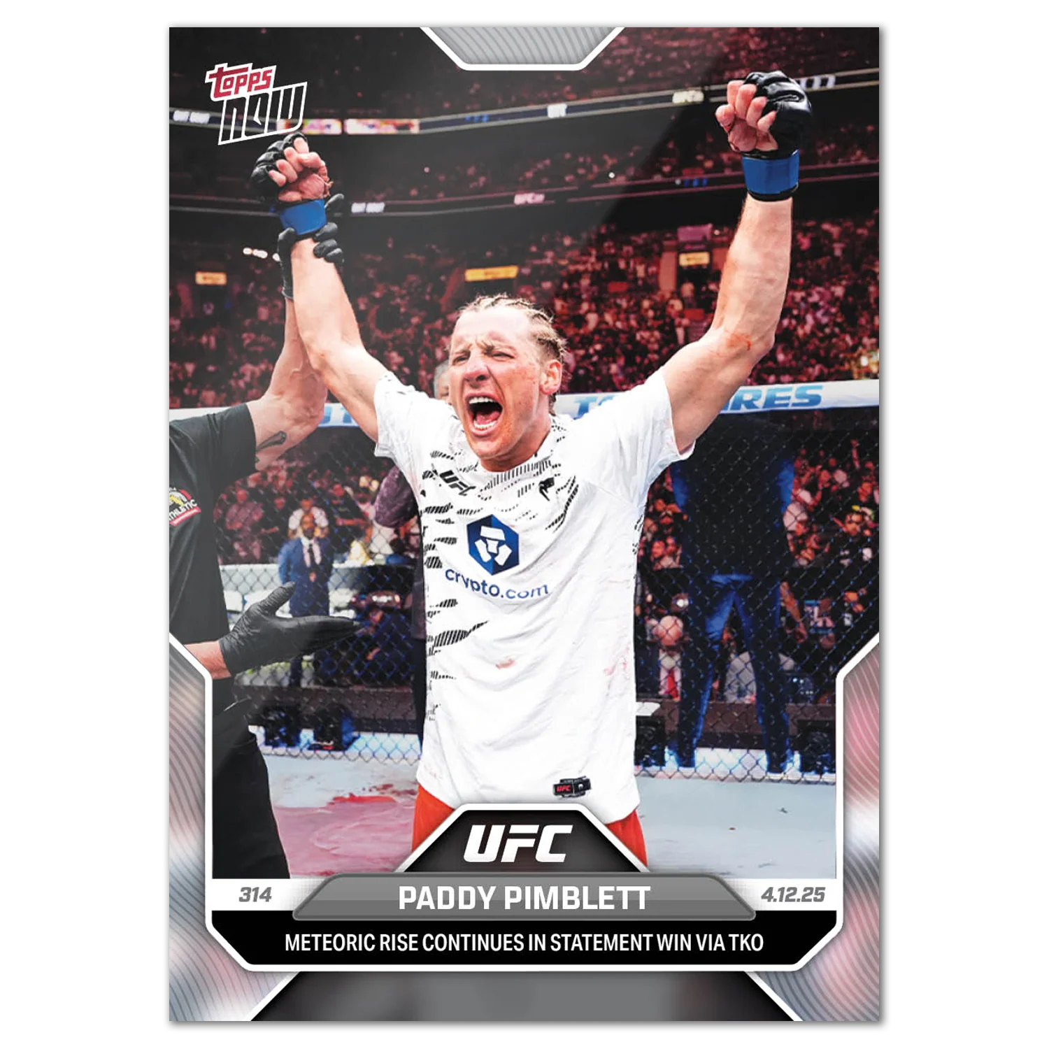 Paddy Pimblett - 2025 UFC Topps NOW® - Card 11 - LOOK FOR AUTOS