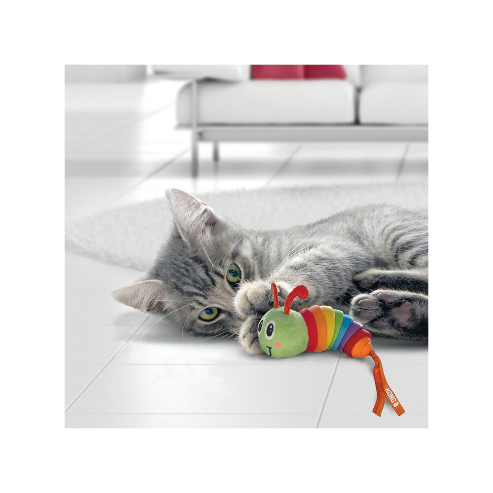 KONG Bat-A-Bout Clackz Caterpillar