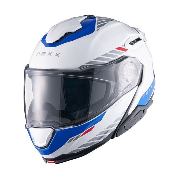 Casque modulable Nexx X.LIFETOUR - GLOBE - Blanc / BleuRef : NE0631
