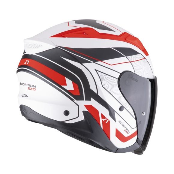Casque jet Scorpion Exo EXO-Z1 - VUE - Blanc / RougeRef : SC1187