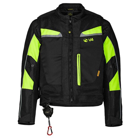 Motoairbag V4 - Black / Yellow Airbag JacketRef: Moai0001