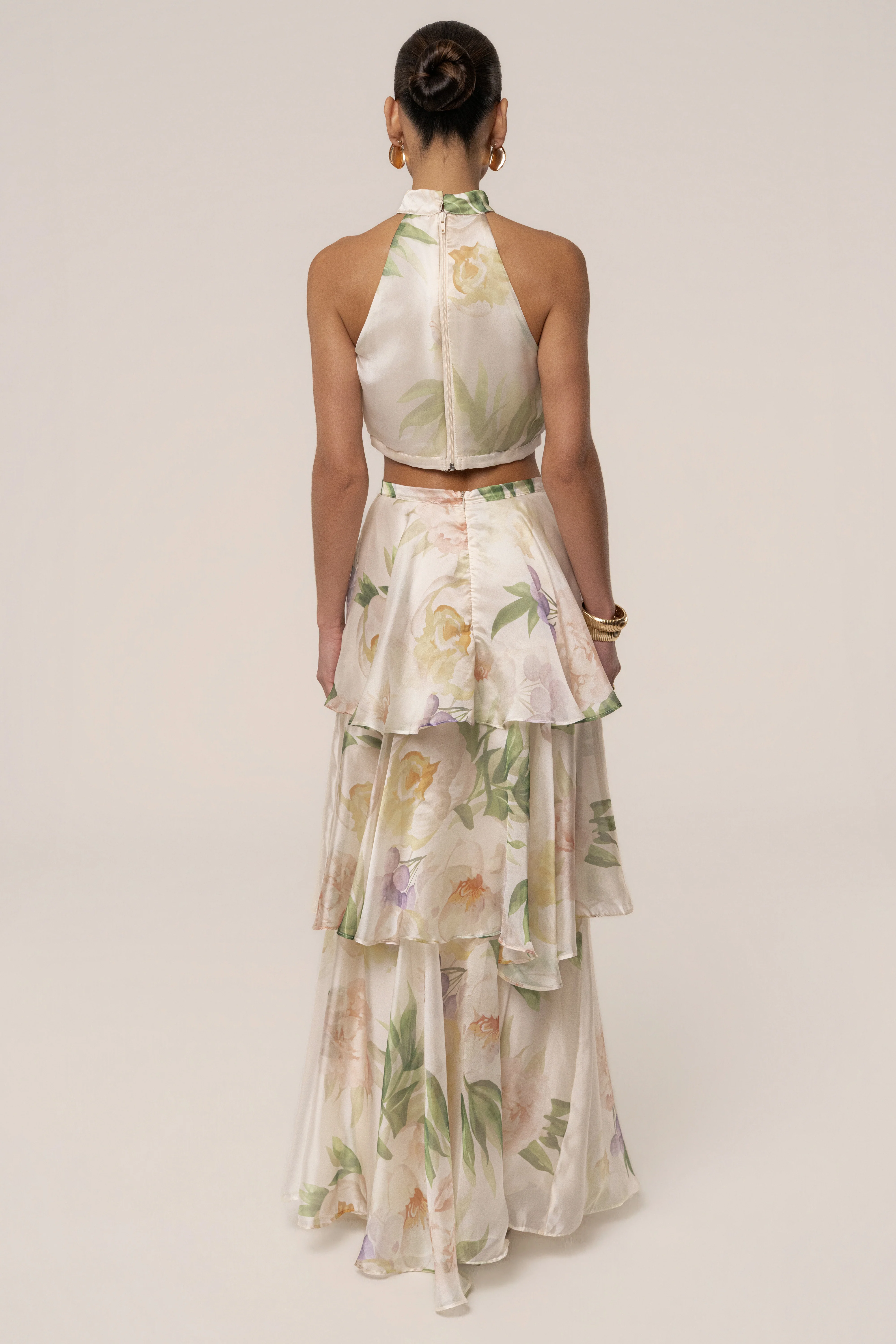 Cream Botanical Dreams Skirt Set