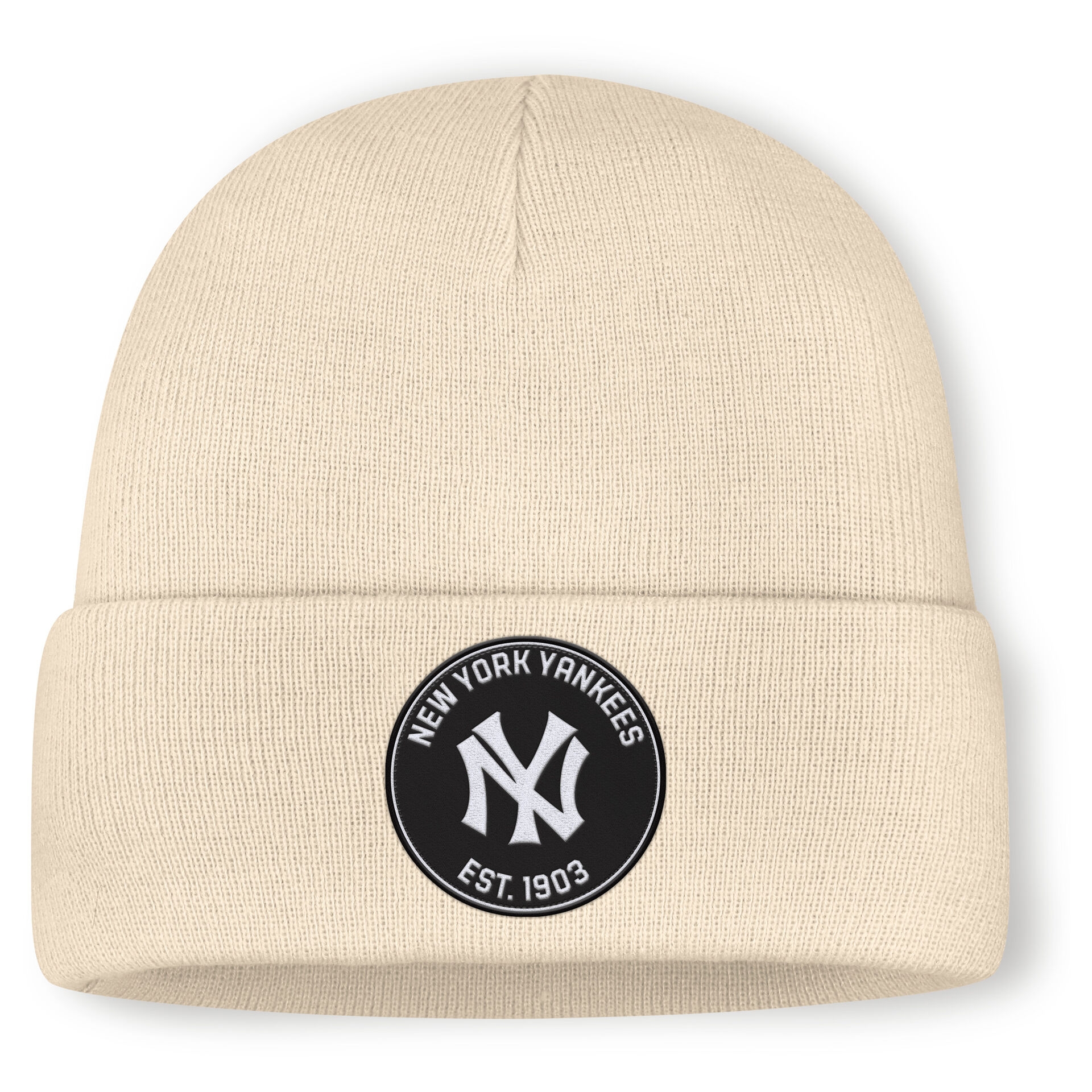 New York Yankees Cooperstown MLB Beanie Knit Natural
