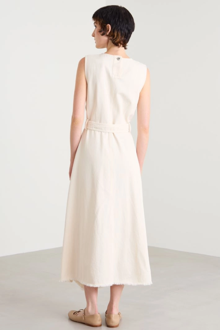 Cotton bull dress - CREAM