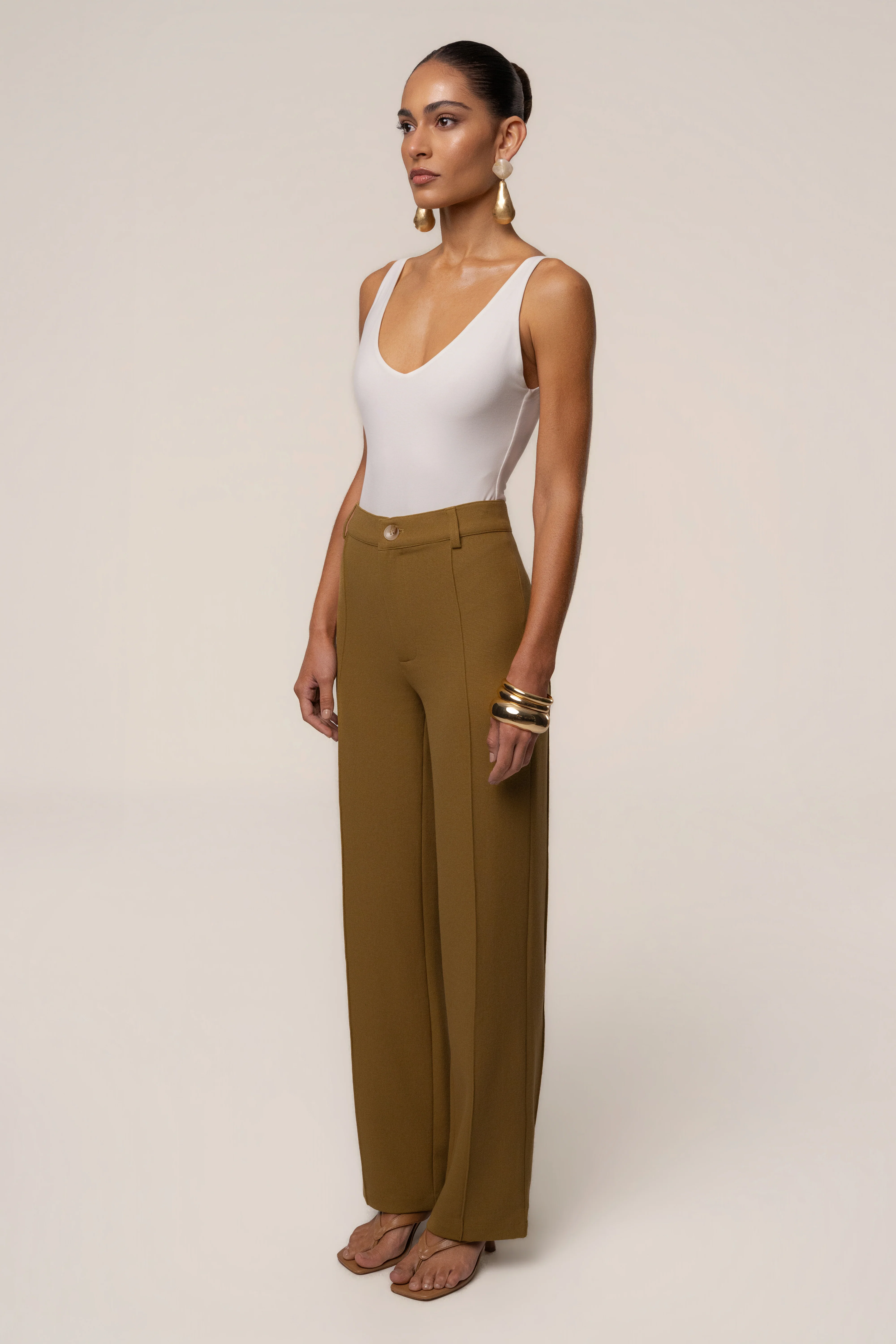 Olive Arlette Trousers
