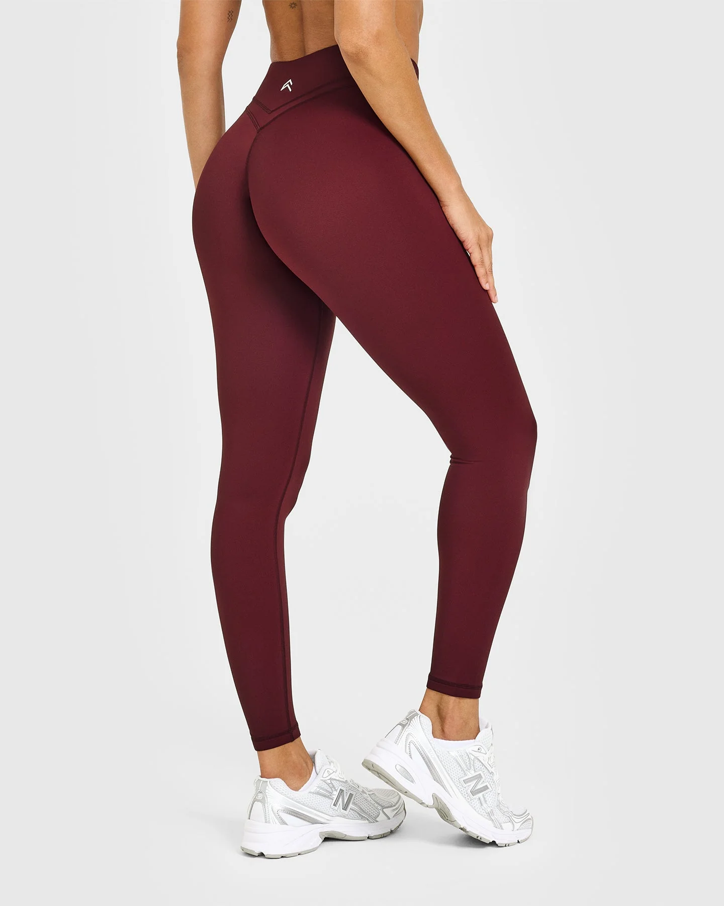 UnifiedMove™ Wrap Leggings White Logo | Rosewood