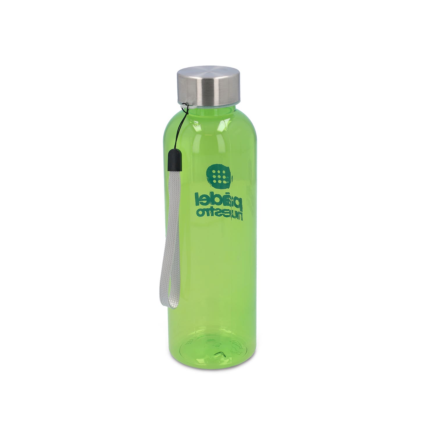 PLASTIC BOTTLE WITH STAINLESS STEEL CAP