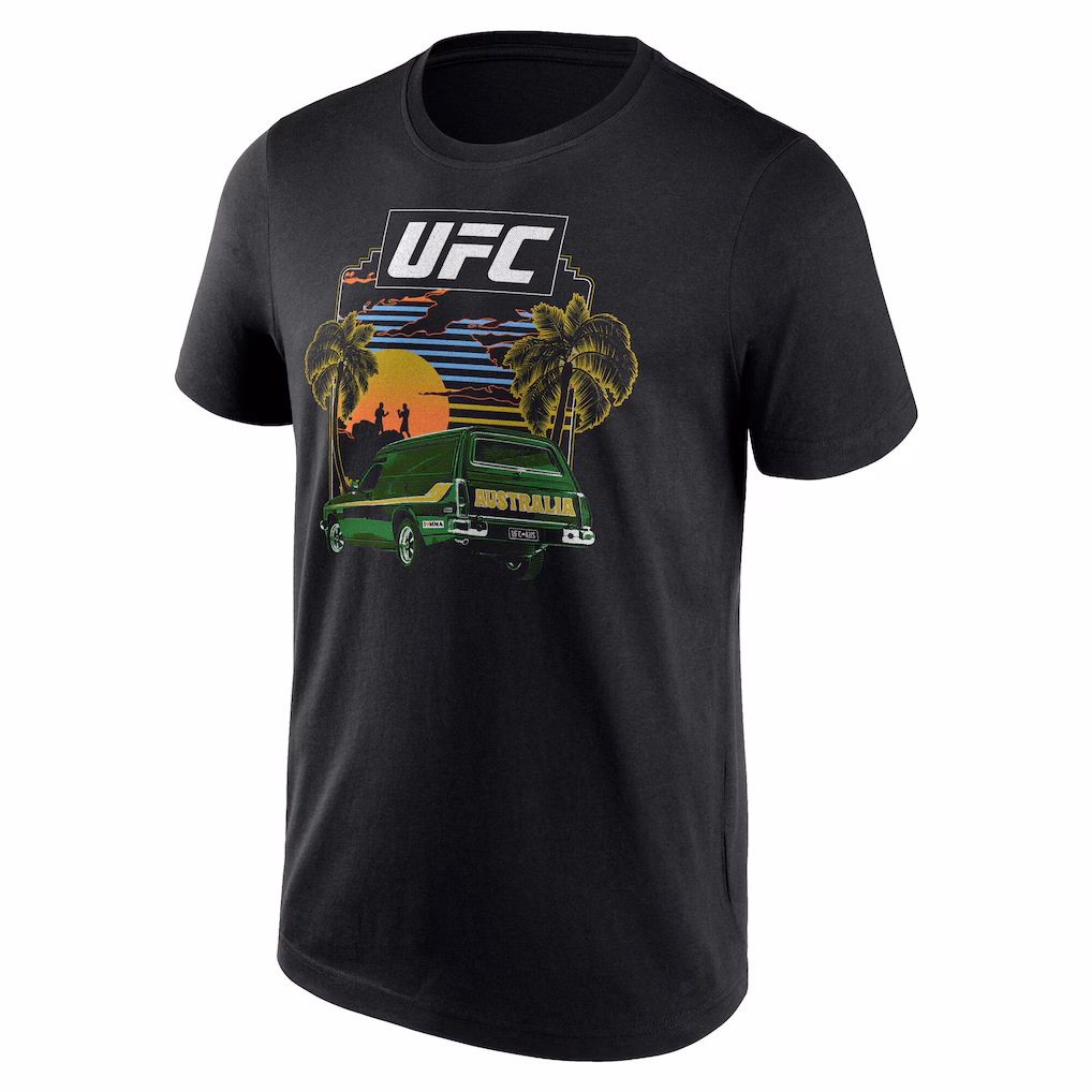 UFC Australia Horizon T-Shirt - Black - Mens