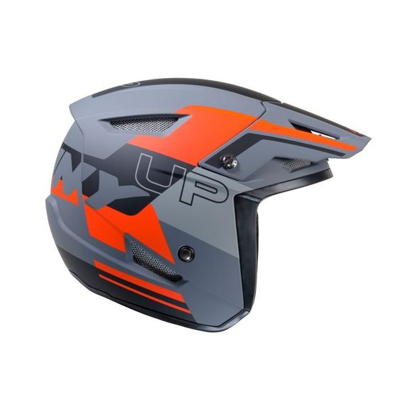 Kenny TRIAL UP GRAPHIC 2025 trials helmet - Orange / GrayRef: KE2288