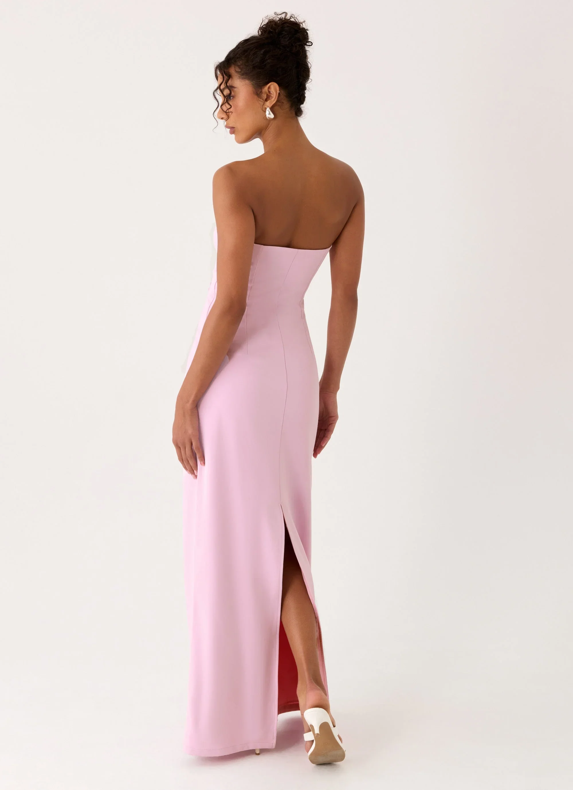 Monelise Strapless Maxi Dress - Pink