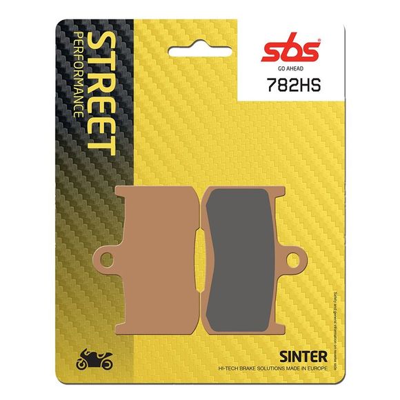 SBS 782HS Sinter Sintered Metal front brake padsRef : 782HS / 782070