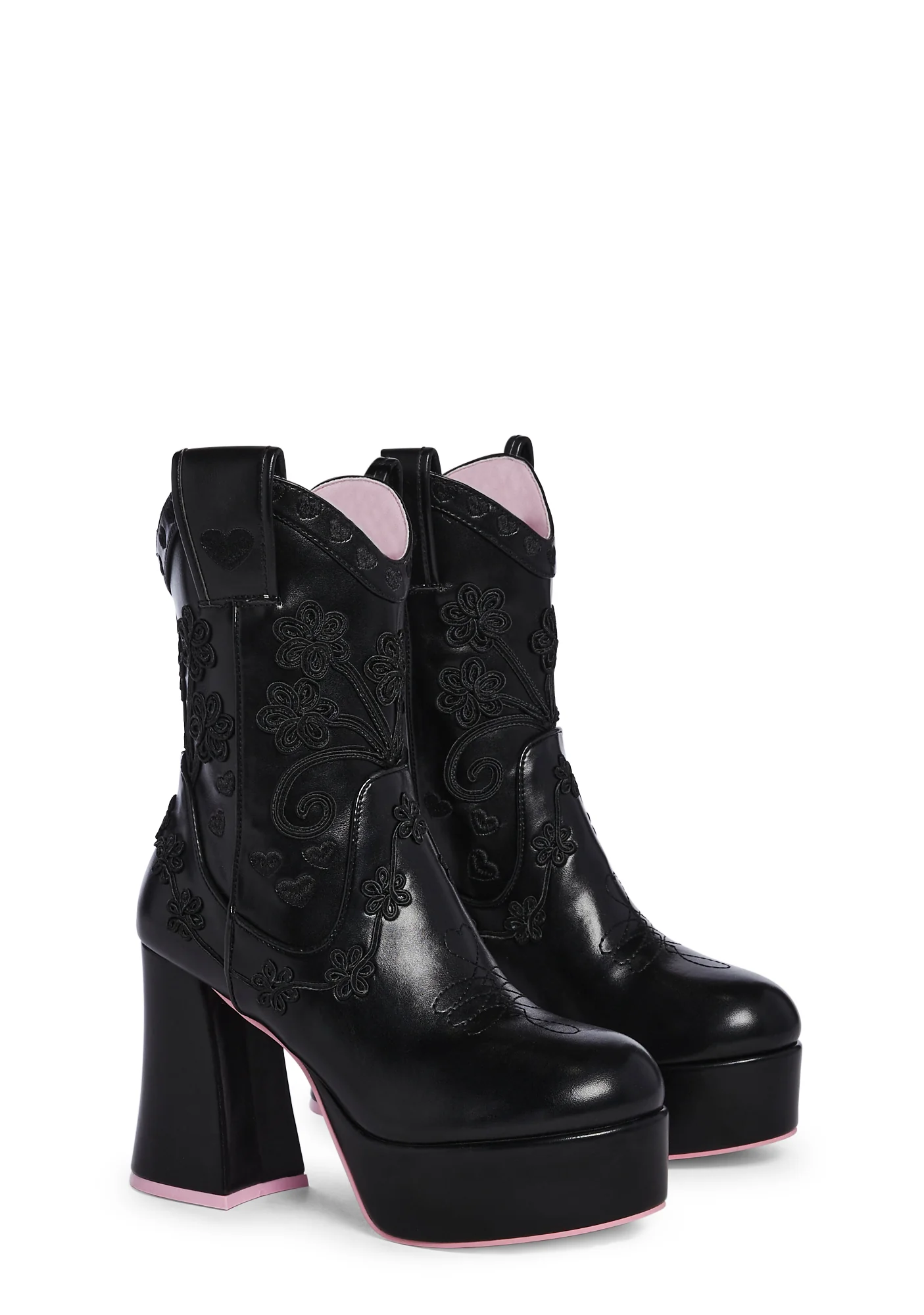 Follow The Sunset Cowboy Boots - Black